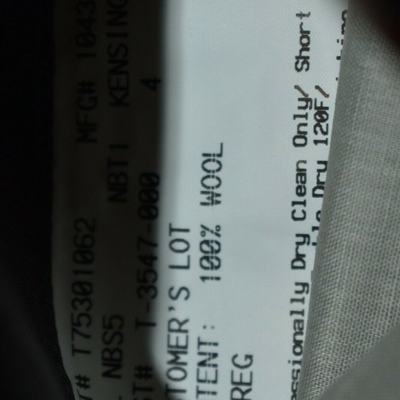 NWT 46R Burberry London Charcoal Brown W/Blue SUIT - Picture 8 of 8